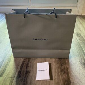 Extra Large Balenciaga Shopping Bag and Receipt Envelop